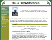 Tablet Screenshot of niagarapeninsulahawkwatch.org
